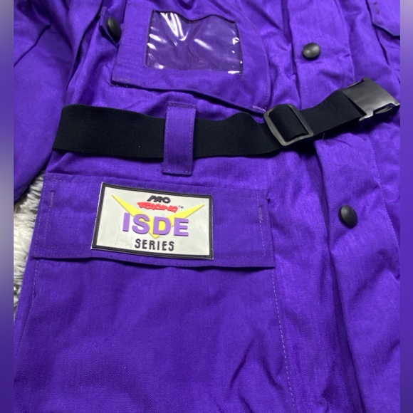 Pro Racing Isde Series Purple DuPont Cordura Nylon w/Kevlar Jacket Sz Medium - Picture 2 of 10